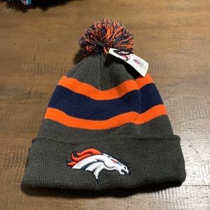 Denver Broncos Beanie Pom Pom Hat NFL